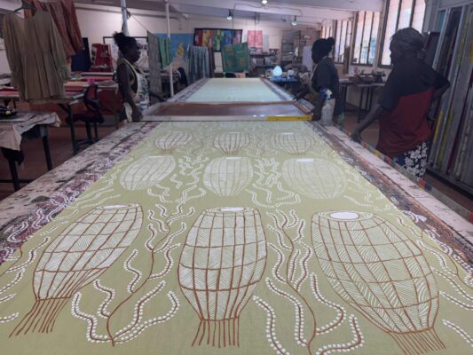 Au-gujechiya (fishtrap) Screen Print