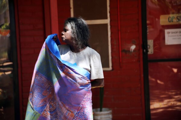 Ngalyod & Bush Flower (collaborative artwork)